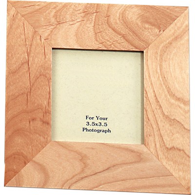 Simple Wood Picture Frame- 3 1/2" x 3 1/2" (Wood Grain)