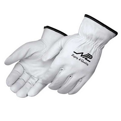 Premium Grain Goatskin Driver Gloves w/ Fleece Lining