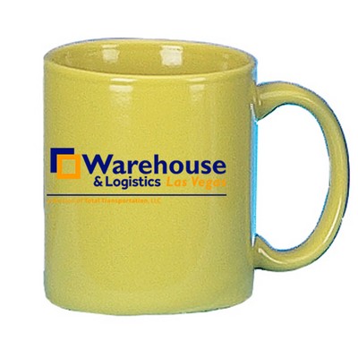 11 Oz. Bright Yellow C-Handle Mug