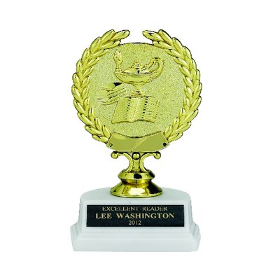 5½" Lamp of Learning & Book Academic Trophy