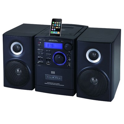 SuperSonic MP3/ CD Player w/ iPod Docking & USB/ SD/ Aux Inputs