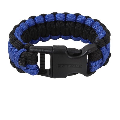 Thin Blue Line Deluxe Paracord Bracelet