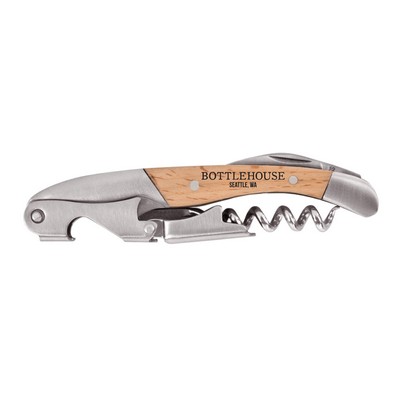 True® Timber™ Double Hinged Corkscrew