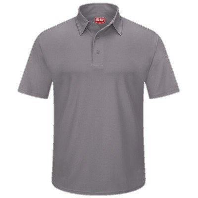 Red Kap™ Short Sleeve Performance Knit® Flex Series-Pro Polo Shirt - Gray