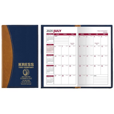 Normandy 2 Tone Soft Vinyl Academic Planner / 2 Color Insert