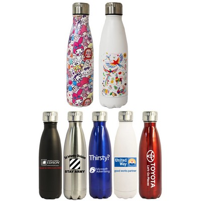 16 Oz. Stainless Steel Vacuum Insulated Thermal Bottle