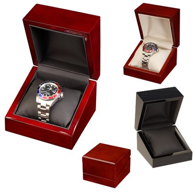 Wood Grain Finish Single Watch Box