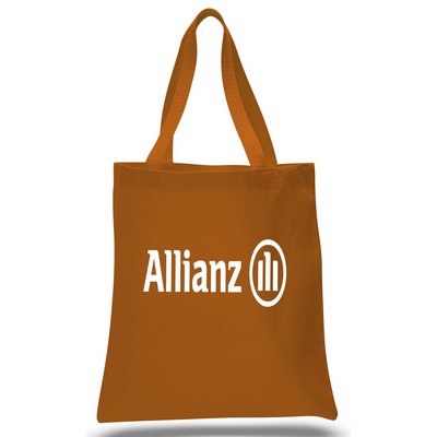 Promo Canvas Tote--Texas Orange--1-Color Imprint