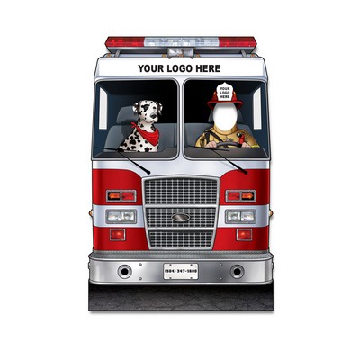 Fire Engine w/ Dalmatian Photo Prop