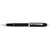 Luxury Line Cross Townsend Black Lacquer Rollerball Pen 23KT Gold Plated Appts