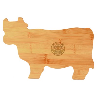 Bamboo Cow-Shaped Cutting Board