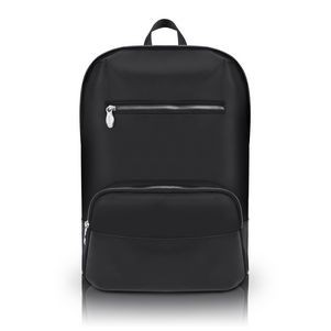 BROOKLYN | 17" Black Nylon Contour Laptop Backpack | McKleinUSA