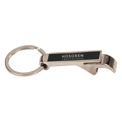 2.5" Black Bottle Opener Keychain