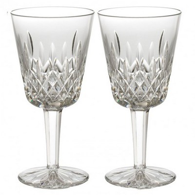 Waterford LISMORE GOBLET 8 OZ SET/2