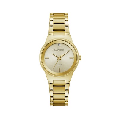 Caravelle Women's Modern Diamond Dial Watch