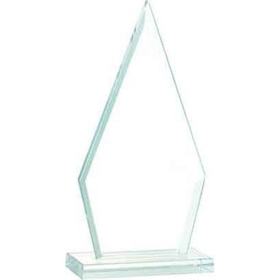 6 3/4" Triangle Jade Glass Award