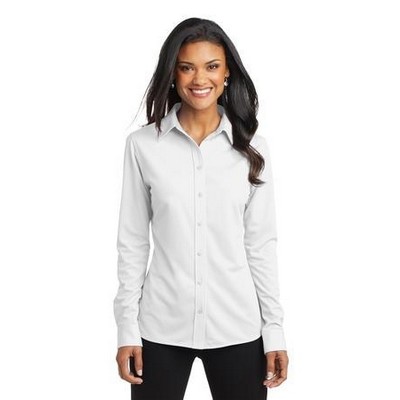 Port Authority® Dimension Knit Ladies' Dress Shirt