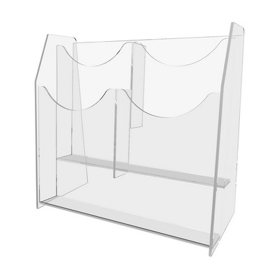 Clear 4 Pocket Brochure Holder (8.5"x9.5")