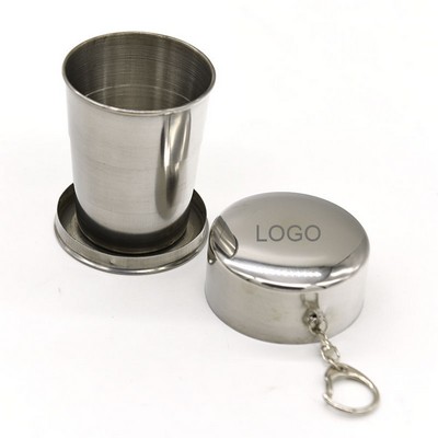 8 Oz. Collapsible Stainless Steel Travel Cup