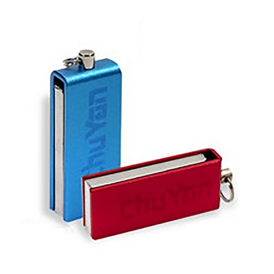 4 GB Metal Folding Imprinted USB Flash Drive