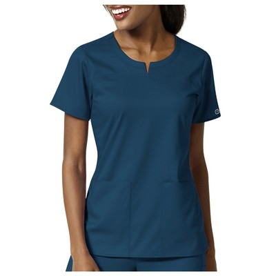 WonderWink Women's Pro Princess Seam Notch Neck Scrub Top