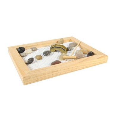 Natural Wood Zen Garden - Rectangular