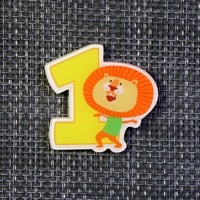 Magnet Cartoon Number Shape