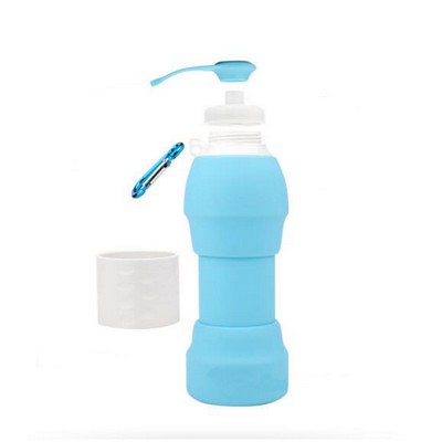 Collapsible Folding Silicone Sports Travel Water Bottle