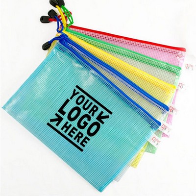 Mesh Zipper Pencil Pouch