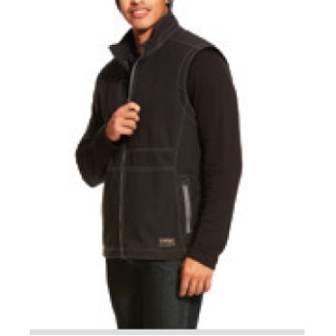 Ariat® Rebar™ Stretch Canvas Men's Black Softshell Vest