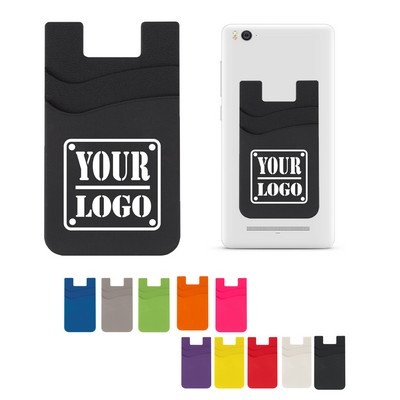 Dual Pocket Silicone Phone Wallet