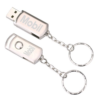 Metal USB Flash Drive w/Keychain