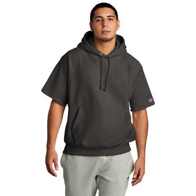 Champion® Reverse Weave® Short Sleeve Hooded Sweatshirt