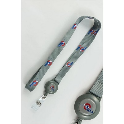 1/2" Retractable Badge Reel Lanyard