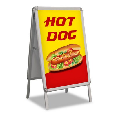 Hot Dog Pre Printed A-Frame Yellow