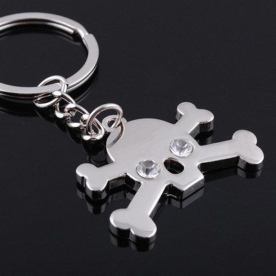 Skull Shape Key Chain w/Rhinestone