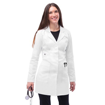 Adar - Pop-Stretch - Women's Two-Pocket Tab-Waist 36" Lab Coat