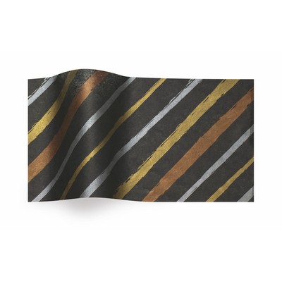 Precious Metals Metallic Brush Strokes Wrapping Tissue (20"x30")