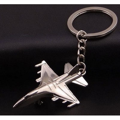 Metal Fighter Airplane Keychain