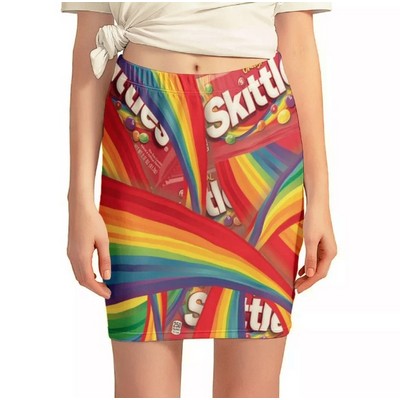 Women's Mini Skirt w/Full Color Printing