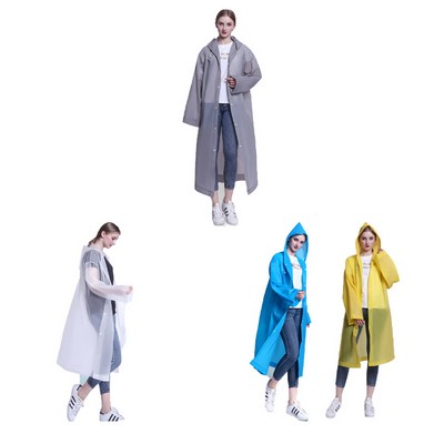 Transparent Reusable Rain Poncho Raincoat