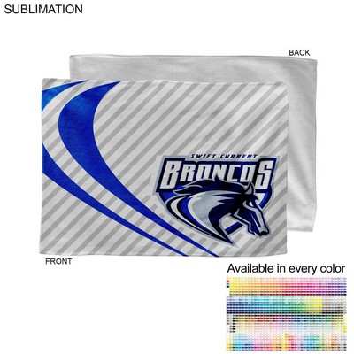 Microfiber Dri-Lite Terry Rally, Sports, Skate Towel, 12x18 Sublimated Edge to Edge 1 side