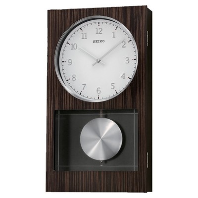 Seiko Wall Clock with Pendulum and Dual Chimes