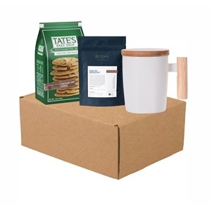 Tea Gift Kit w/Rishi® Tea, Ceramic Mug, And Cookies