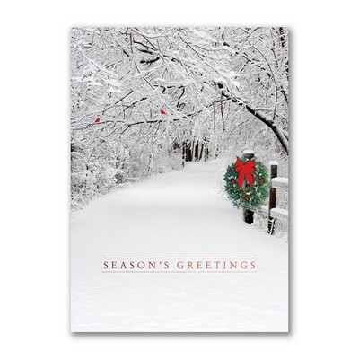 Snowy Lane Holiday Card