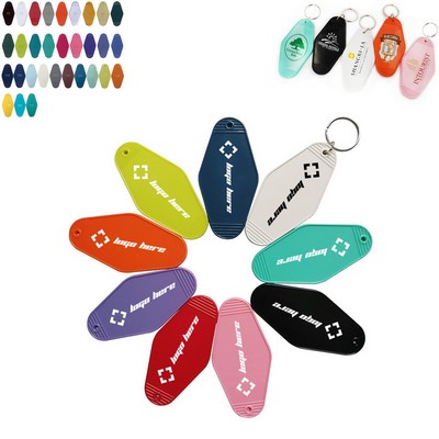 Retro Style Motel Style Key Tag