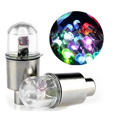 Seven Color Round Head Air Valve Bike Light