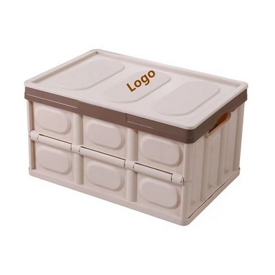 Collapsible Storage Bin With Lid Multifunction Folding Plastic Storage Box 30L/55L/120L