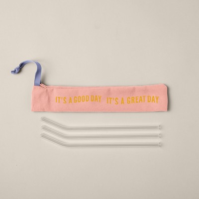 Pouch For Reusable Straws - Colored Canvas