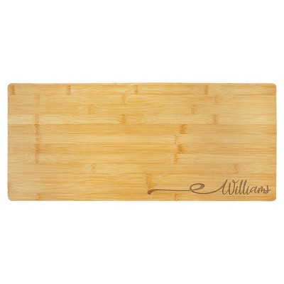 23.75" x 10" Bamboo Charcuterie Board/Cutting Boardd